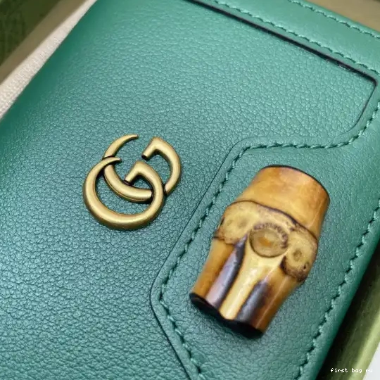 First bag ru wallet card Gucci case Diana 0701